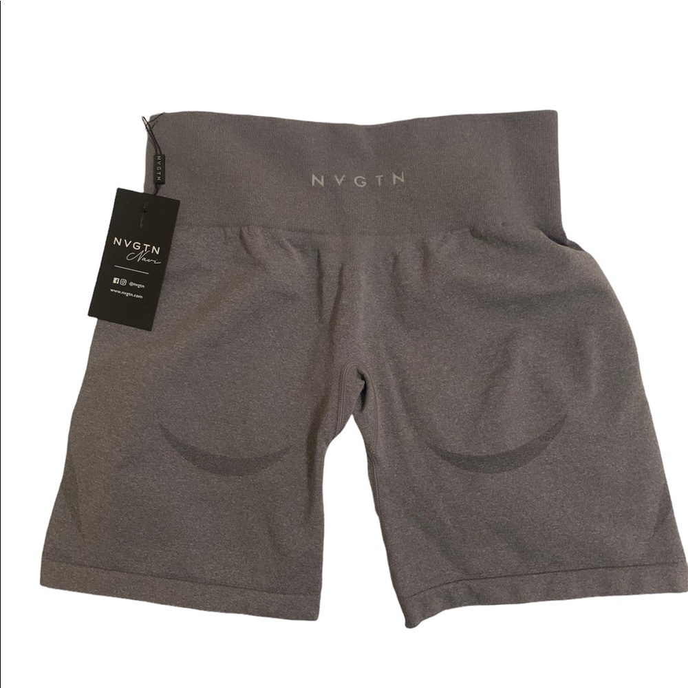 NVGTN grey contour seamless shorts